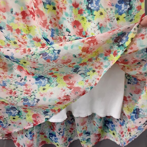 Rue 21 Juniors Mini Dress Size Large, Floral, Sleeveless Pullover, Lined, Spring - Picture 5 of 8